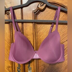 Women’s Underwire Demi Bra Burgundy Size 36C